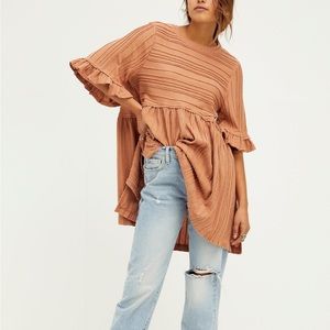 Free people take a spin tunic in color doe size small